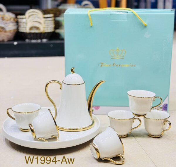 Serving Tea Set 6 cups, 1 kattle With 1 Tray