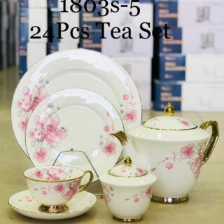 The Art of Tea 24-Piece Bone Tea Set Collection