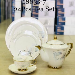 Bone Tea Set 24 Pcs Lightweight Premium Quality Imported 6 Persons Serving