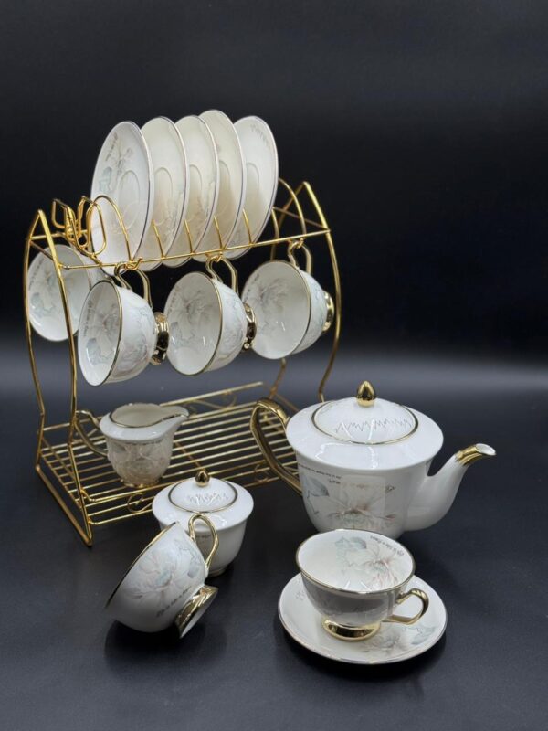 Original New Bone 18 Pieces Tea Set - Material - Ceramic