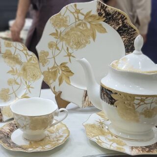 Elegant 24-Piece Original Bone China Tea Set