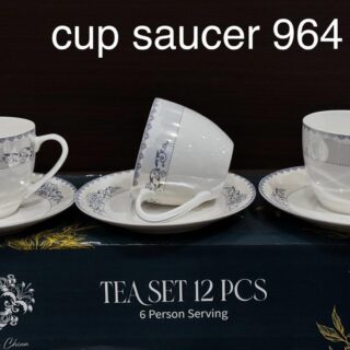 Elegant Bone China Cup & Saucer Set – Timeless Design for Luxurious Tea & Coffee