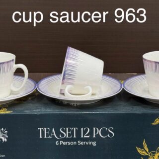 Modern Bone China Tea Set – 12-Piece, 6 Person Serving